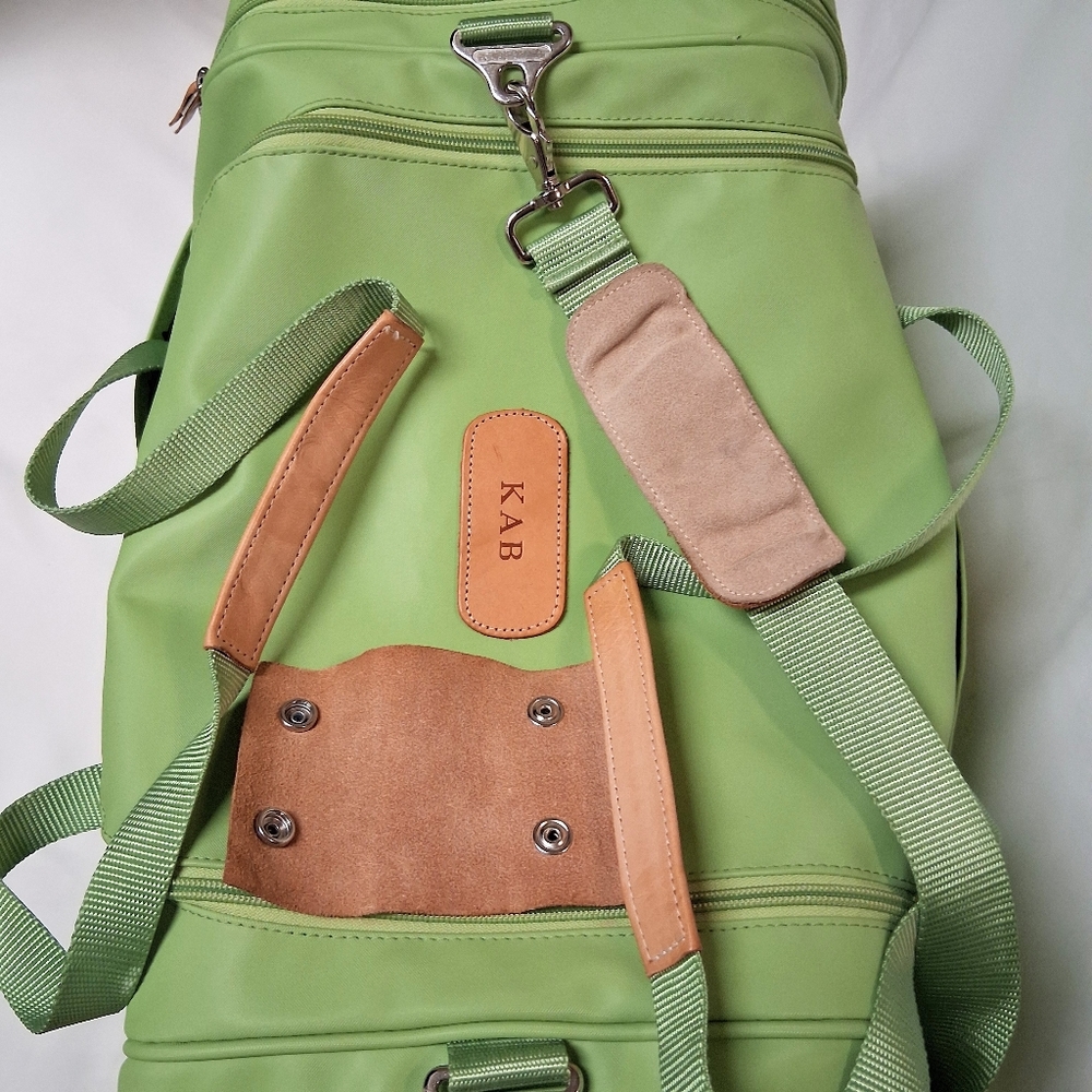 Jon Hart Large Square Green  Duffel Bag - Picture 11 of 14